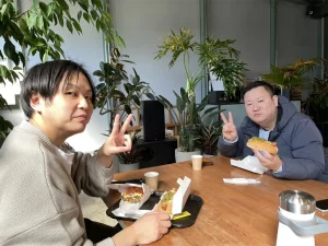 アートさんぽ道　休憩中