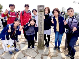 高尾山で集合写真